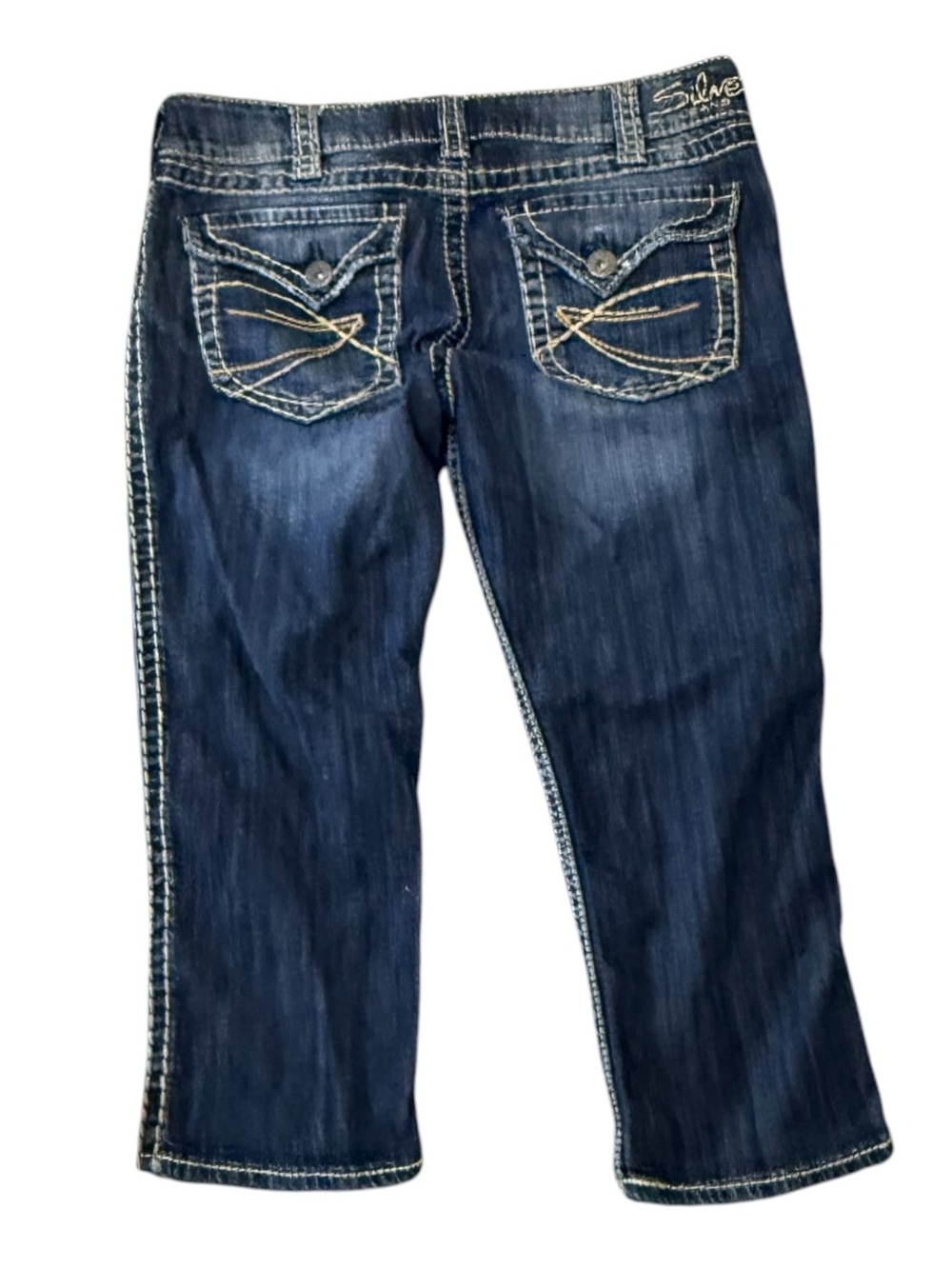 Silver Jeans Indigo McKenzie Capri Size 30